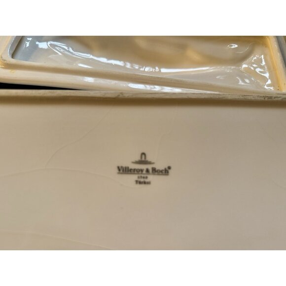 Villeroy & Boch Fish Cooker Canister Rectangle Lidded Container Green Fish - Picture 7 of 16